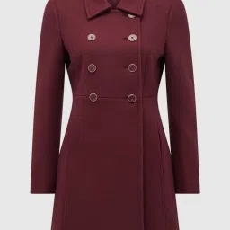 Forever New Purple Solid Full Sleeves Coat image 5