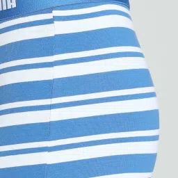Puma Navy & Star Sapphire Cotton Regular Fit Striped Trunks - Pack Of 2 image 5