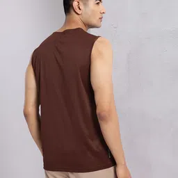 HRX by Hrithik Roshan Sleeveless Typography Printed Rapid-Dry Training T-shirt image 5