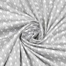 Dreamscape Grey Cotton Abstract Bed Sheets Sets image 5