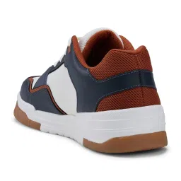 Campus Men's White & Navy Casual Sneakers image 5