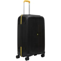 United Colors Of Benetton Wayfarer Black Textured Hard Cabin Trolley Bag - 56 Cms image 5