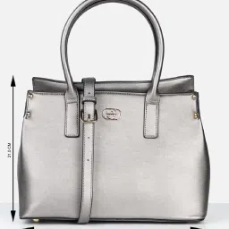 Allen Solly Silver Solid Free Size Handbag image 5