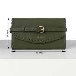 Van Heusen Olive Solid Free Size Sling Handbag image 5