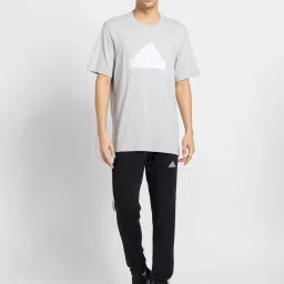 adidas Grey Regular Fit Printed Sports T-Shirt image 5