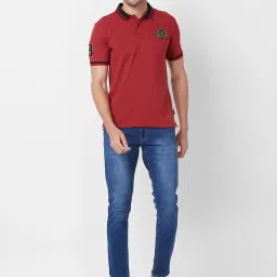 Giordano Red Pear Slim Fit Polo T-Shirt image 5