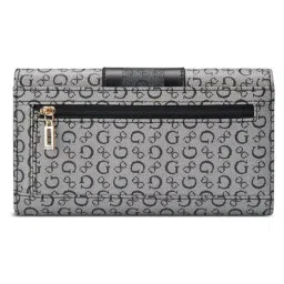 Guess Black Typography Tri-Fold Wallet image 2