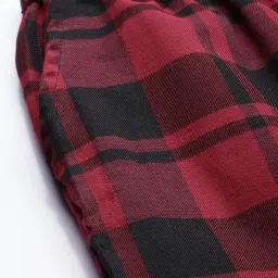 Kryptic Black & Maroon Cotton Checks Lounge Pants (Pack Of 2) image 5