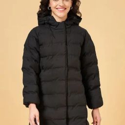 Honey by Pantaloons Black Quilted Jacket-picture-0