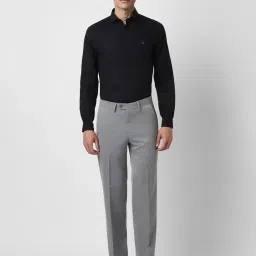Van Heusen Grey Regular Fit Trousers image 5