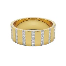 EMORI Yellow Gold Sleek Enzo Ring for Men image 2