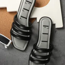 Elle Women's Black Casual Sandals-picture-26