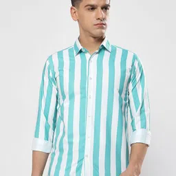 YOUTH FIRST Men Premium Opaque Striped Casual Shirt-picture-16