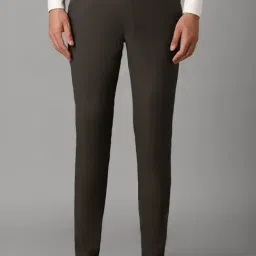 Louis Philippe Brown Slim Fit Trousers-image-34