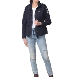 Woodland Navy Regular Fit Jacket image 4