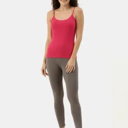 Appulse Dark Pink Cotton Slim Fit Camisole image 4