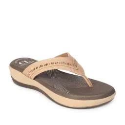 Carlton London Women's Beige Casual Sandals image 2