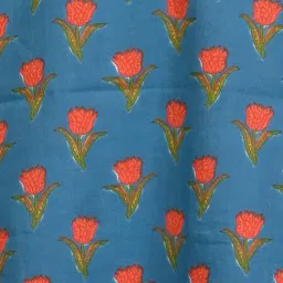 Anthrilo Boys Blue & White Cotton Regular Fit Printed Kurta Set image 4