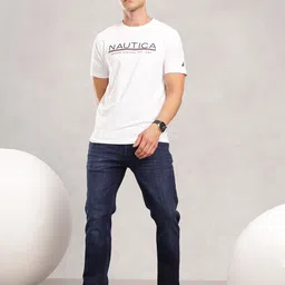 Nautica Men Straight Fit Light Fade Stretchable Jeans image 3