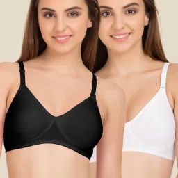 Tweens Black & White Non Padded Bra (Pack Of 2) image 1