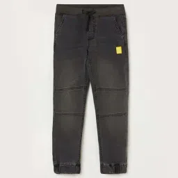 Fame Forever by Lifestyle Kids Grey Cotton Printed Jeans-picture-23