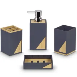 Freelance Blue SAN material (Styrene Acrylonitrile) Set of 4 Bathroom Accessories-picture-15