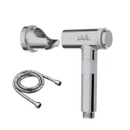 PLATO ZEBRA Series Health Faucet Set Silver with Wall Hook & 1.5 m SS 304 Tube, 7372-picture-5