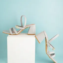 Scentra Women's Grey Sling Back Sandals-image-75