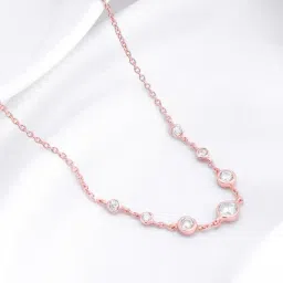 GIVA 92.5 Sterling Silver Stoned Necklace for Women-picture-31