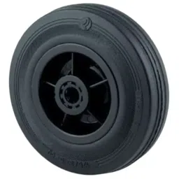 Guitel Hervieu Black Rubber Abrasion Resistant Trolley Wheel 125 Kg, 55251210-picture-17