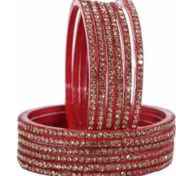LLL FASHION Set Of 12 Stone-Studded Bangles-picture-36