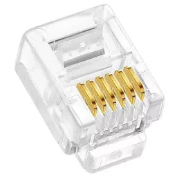 FEDUS RJ12 6P6C Flat Cable Modular Plug Connector ‎White (Pack of 25 Pcs)-picture-12