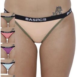 BASIICS by La Intimo Multicolor Cotton Bikini Panty( Pack Of 6)-picture-18