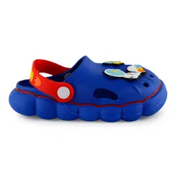 PASSION PETALS Astronaut Detailed Slingback Clogs - Blue image 3