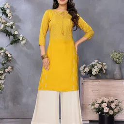 Rangita Women Geometric Printed Casual Straight Kurta-image-36