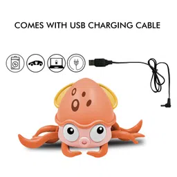 ADKD Crawling Octopus Moving Baby Toy for Kids with Music - Multicolor image 3