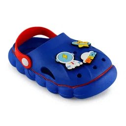 PASSION PETALS Astronaut Detailed Slingback Clogs - Blue image 4