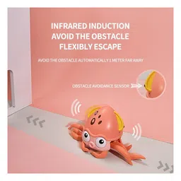ADKD Crawling Octopus Moving Baby Toy for Kids with Music - Multicolor image 4