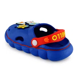 PASSION PETALS Astronaut Detailed Slingback Clogs - Blue image 5