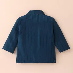 Robo Fry Cotton Knit Full Sleeves T-Shirt & Trouser With Hat & Blazer - Navy Blue image 5