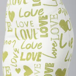 showoffff SHOWOFF Green & White Self Design Skirt image 5