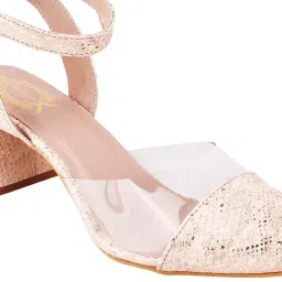 Shoetopia Kids Peach Ankle Strap Sandals image 5