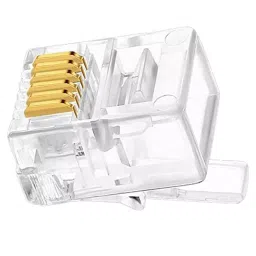 FEDUS RJ12 6P6C Flat Cable Modular Plug Connector Transparent (Pack of 300 Pcs)-picture-42