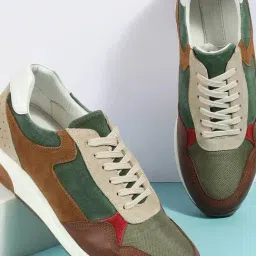 Metro Olive & Brown Sneakers-picture-35