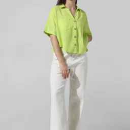 Only Lime Green Regular Fit Shirt image 5