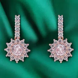 crash.club By CKC 925 Silver Pink Gem Earrings-image-62