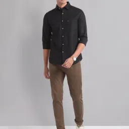 AD by Arvind Black Slim Fit Shirt image 5
