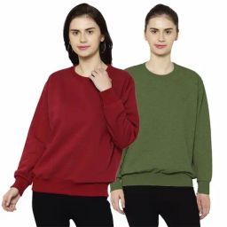 Vimal Jonney Maroon & Green Round Neck Pullover - Pack of 2-picture-44
