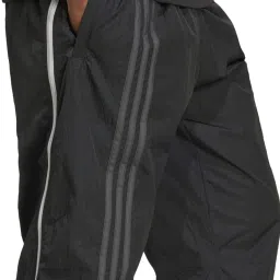 Adidas Originals Black Loose Fit Trackpants image 5