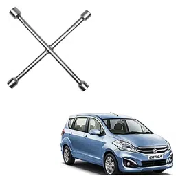 Auto Pearl APA25 Metal 4 Way Car Wheel (17 x 19 mm, 18 x 21 mm) Screws Wrench Cross Spanner for Ertiga Type 2-image-79